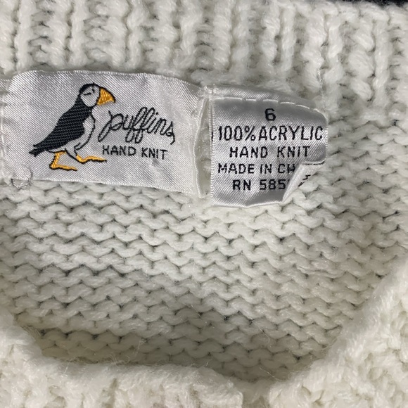 Vintage Puffin Cardigan Size 6 - Picture 2 of 8